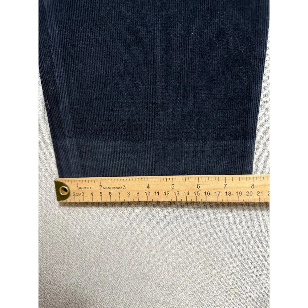 VTG‎ Gucci Corduroy Trousers Mens 52 Italy Navy OPTI Zip Designer Tailored 33x31